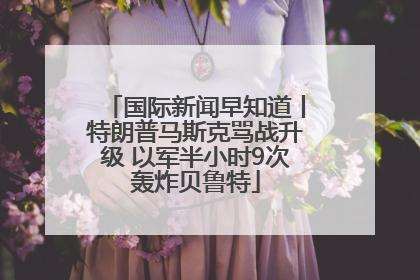 国际新闻早知道丨特朗普马斯克骂战升级 以军半小时9次轰炸贝鲁特