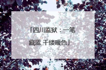四川监狱：一笔藏蓝 千缕暖色