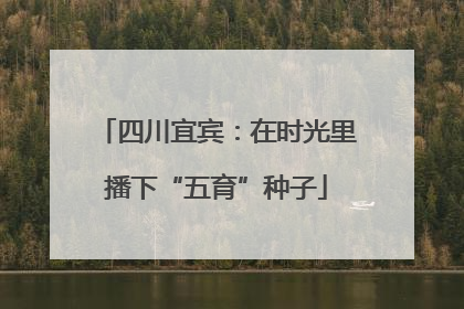 四川宜宾：在时光里播下“五育”种子
