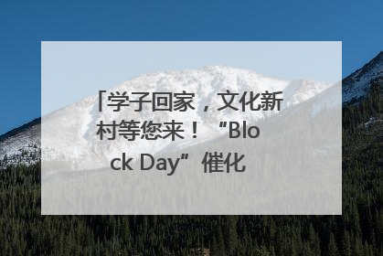 学子回家，文化新村等您来！“Block Day”催化学院式街区新生态