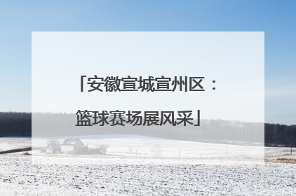安徽宣城宣州区：篮球赛场展风采