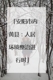 安阳市内黄县：人居环境整治进行时