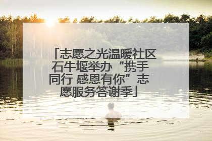志愿之光温暖社区 石牛堰举办“携手同行 感恩有你”志愿服务答谢季