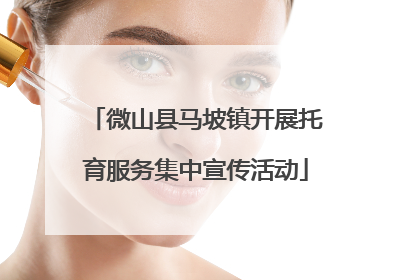 微山县马坡镇开展托育服务集中宣传活动
