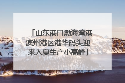 山东港口渤海湾港滨州港区港华码头迎来入夏生产小高峰