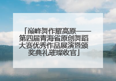 巅峰舞作耀高原——第四届青海省原创舞蹈大赛优秀作品展演暨颁奖典礼璀璨收官
