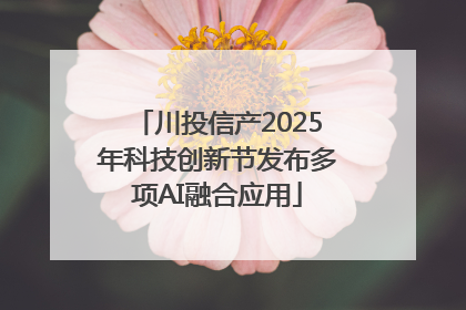 川投信产2025年科技创新节发布多项AI融合应用