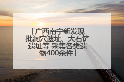 广西南宁新发现一批洞穴遗址、大石铲遗址等 采集各类遗物400余件