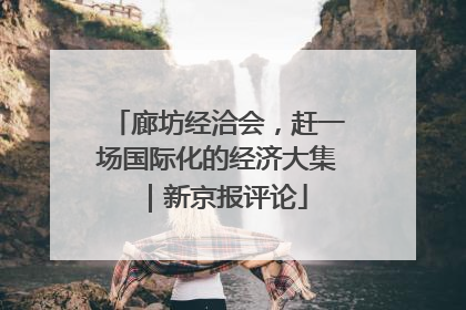 廊坊经洽会，赶一场国际化的经济大集｜新京报评论