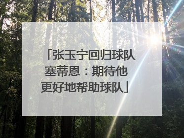张玉宁回归球队 塞蒂恩：期待他更好地帮助球队