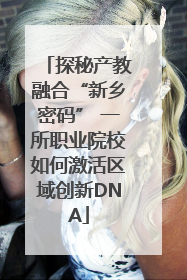 探秘产教融合“新乡密码” 一所职业院校如何激活区域创新DNA