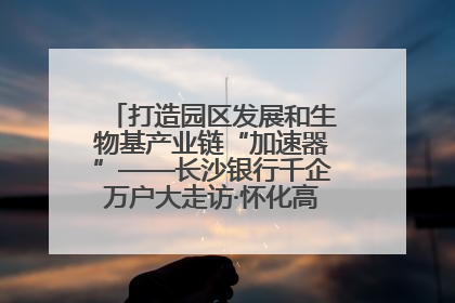 打造园区发展和生物基产业链“加速器”——长沙银行千企万户大走访·怀化高新区、生物基产业链专场活动举行