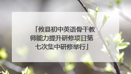 攸县初中英语骨干教师能力提升研修项目第七次集中研修举行