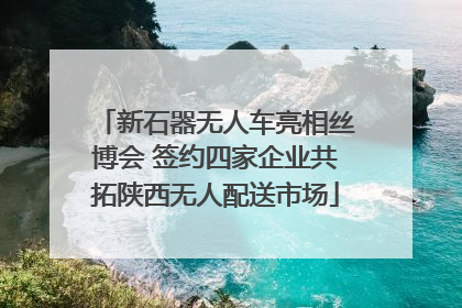 新石器无人车亮相丝博会 签约四家企业共拓陕西无人配送市场