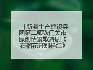 新疆生产建设兵团第二师铁门关市原创情景歌舞剧《石榴花开别样红》将来河北巡演