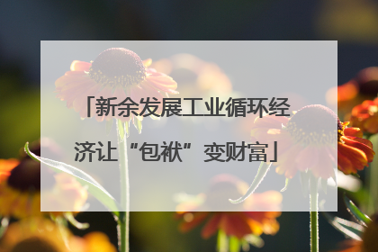 新余发展工业循环经济让“包袱”变财富
