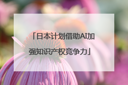 日本计划借助AI加强知识产权竞争力