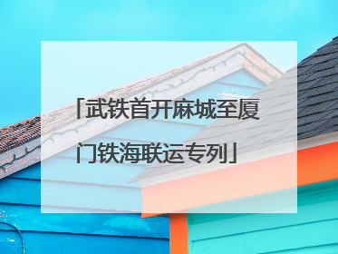 武铁首开麻城至厦门铁海联运专列