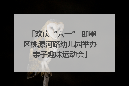 欢庆“六一” 即墨区桃源河路幼儿园举办亲子趣味运动会