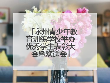 永州青少年教育训练学校举办优秀学生表彰大会暨欢送会
