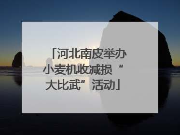 河北南皮举办小麦机收减损“大比武”活动