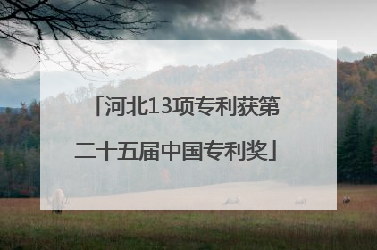 河北13项专利获第二十五届中国专利奖