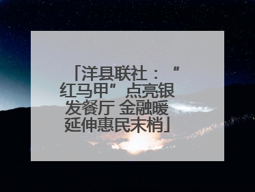 洋县联社：“红马甲”点亮银发餐厅 金融暖延伸惠民末梢