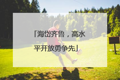 海岱齐鲁，高水平开放勇争先