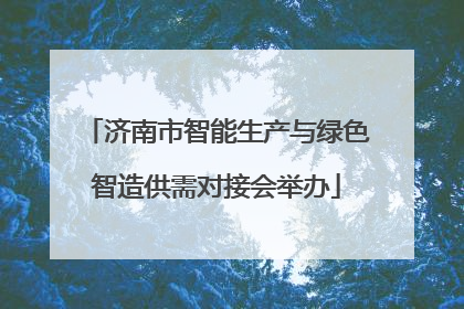 济南市智能生产与绿色智造供需对接会举办