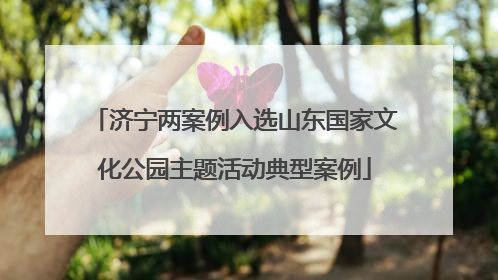 济宁两案例入选山东国家文化公园主题活动典型案例
