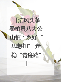 清风头条｜桑植县八大公山镇：系好“思想扣” 走稳“青廉路”