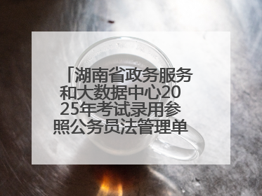 湖南省政务服务和大数据中心2025年考试录用参照公务员法管理单位工作人员拟录用人员名单公示