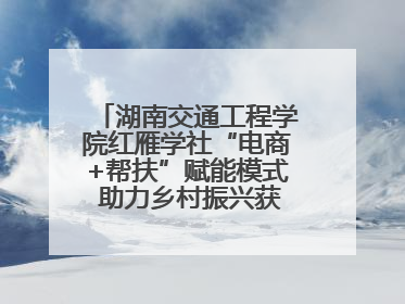 湖南交通工程学院红雁学社“电商+帮扶”赋能模式 助力乡村振兴获帮扶乡镇好评