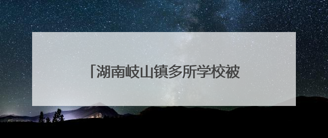 湖南岐山镇多所学校被摊派校车费，校车办负责人：可找社会赞助