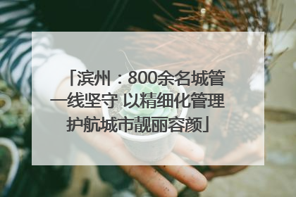 滨州：800余名城管一线坚守 以精细化管理护航城市靓丽容颜