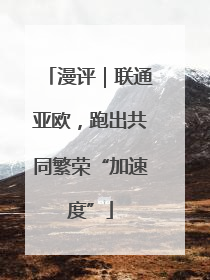 漫评｜联通亚欧，跑出共同繁荣“加速度”