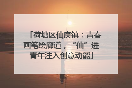 荷塘区仙庾镇：青春画笔绘廊道，“仙”进青年注入创意动能