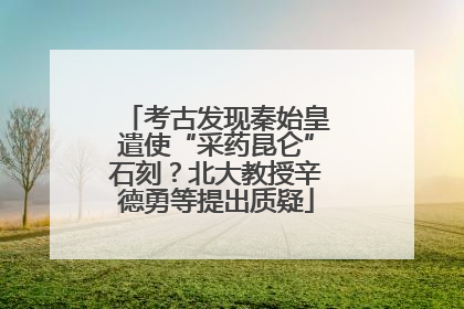 考古发现秦始皇遣使“采药昆仑”石刻？北大教授辛德勇等提出质疑