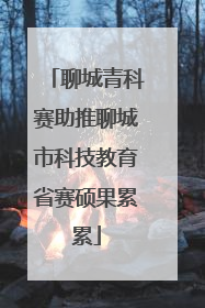 聊城青科赛助推聊城市科技教育省赛硕果累累