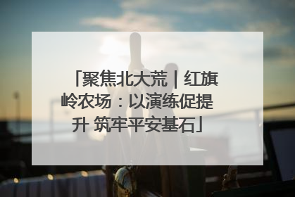 聚焦北大荒｜红旗岭农场：以演练促提升 筑牢平安基石