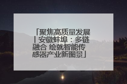 聚焦高质量发展丨安徽蚌埠：多链融合 绘就智能传感器产业新图景