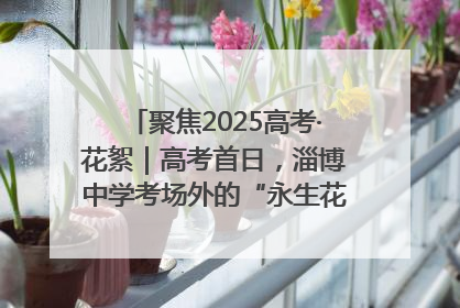 聚焦2025高考·花絮｜高考首日，淄博中学考场外的“永生花”传递温暖与祝福