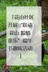 花山社区开展“跃动花山 粽情童乐”端午节趣味活动