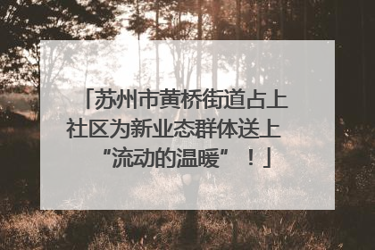 苏州市黄桥街道占上社区为新业态群体送上“流动的温暖”！