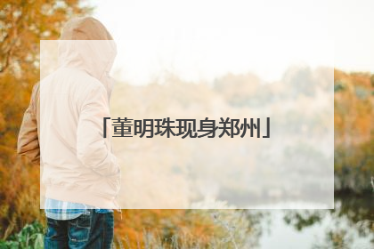 董明珠现身郑州