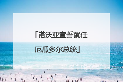 诺沃亚宣誓就任厄瓜多尔总统