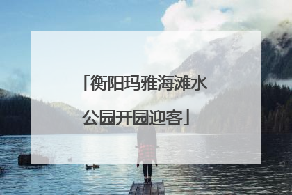 衡阳玛雅海滩水公园开园迎客