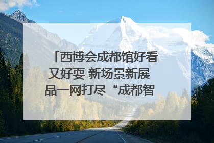 西博会成都馆好看又好耍 新场景新展品一网打尽“成都智造”｜西博视界
