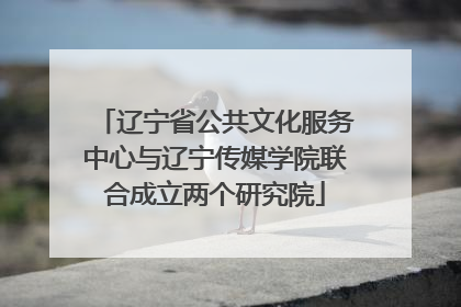 辽宁省公共文化服务中心与辽宁传媒学院联合成立两个研究院