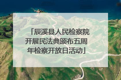 辰溪县人民检察院开展民法典颁布五周年检察开放日活动